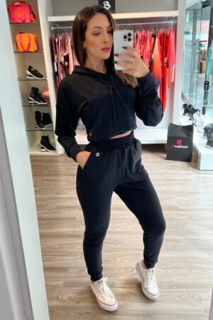 Conjunto Moletom Jogger Preto