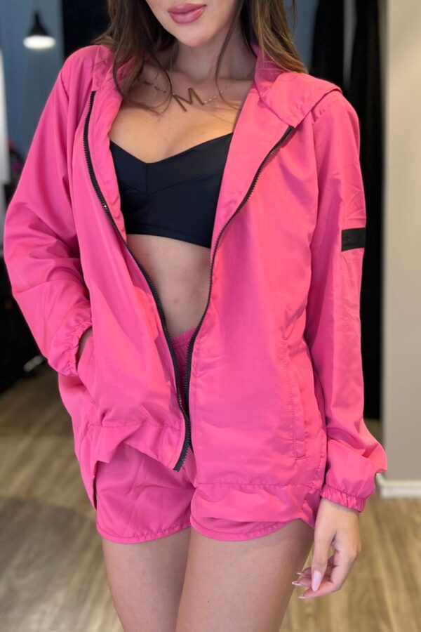 Jaqueta Fitness Hella Rosa