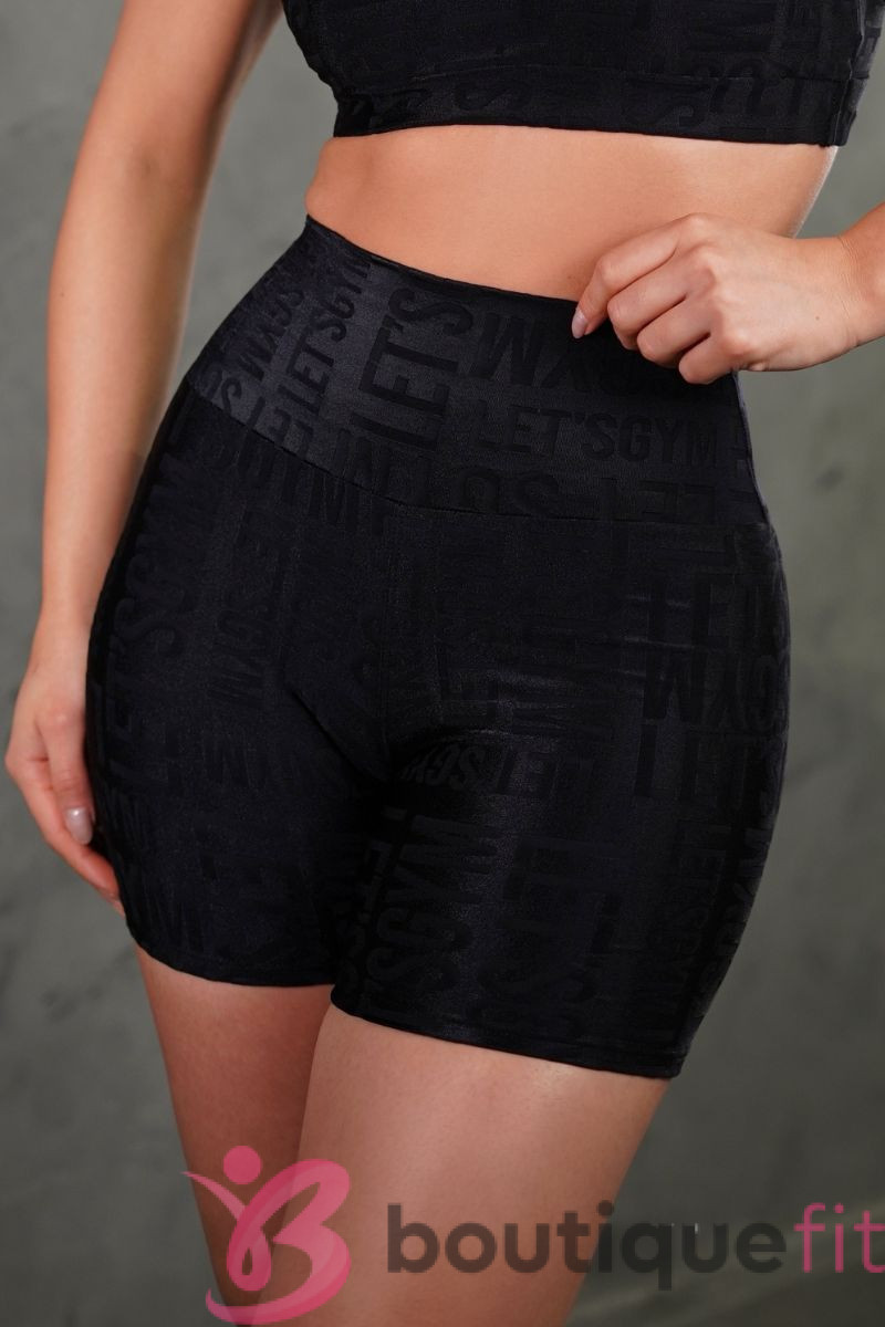 Shorts Fitness Velvet Preto