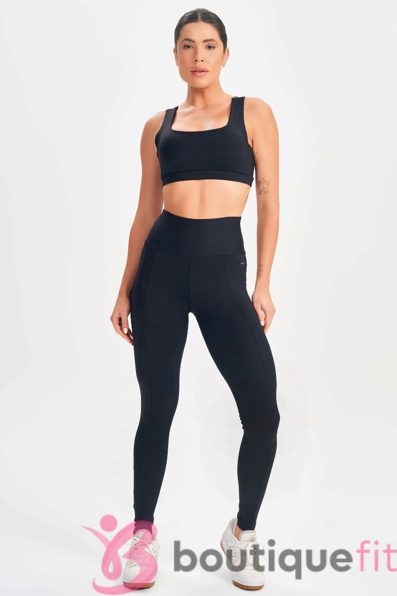Conjunto Fitness Basic Flex Preto