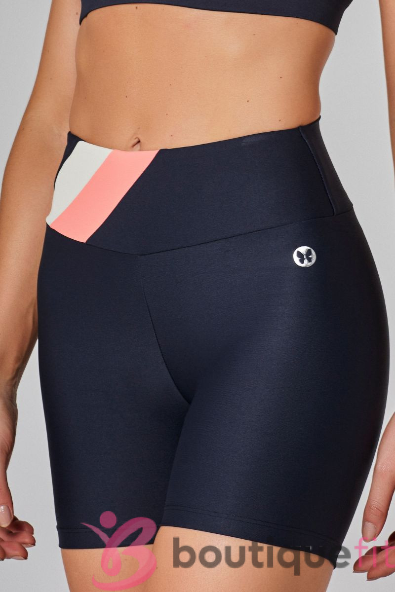 Shorts Tricolor Motion Preto