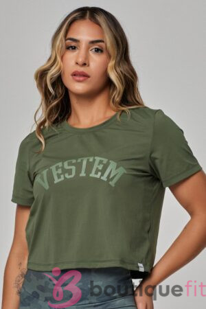 Blusa Manga Curta Lupita Verde