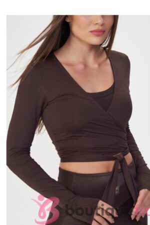 Blusa Cropped Transpassado Equilibrium
