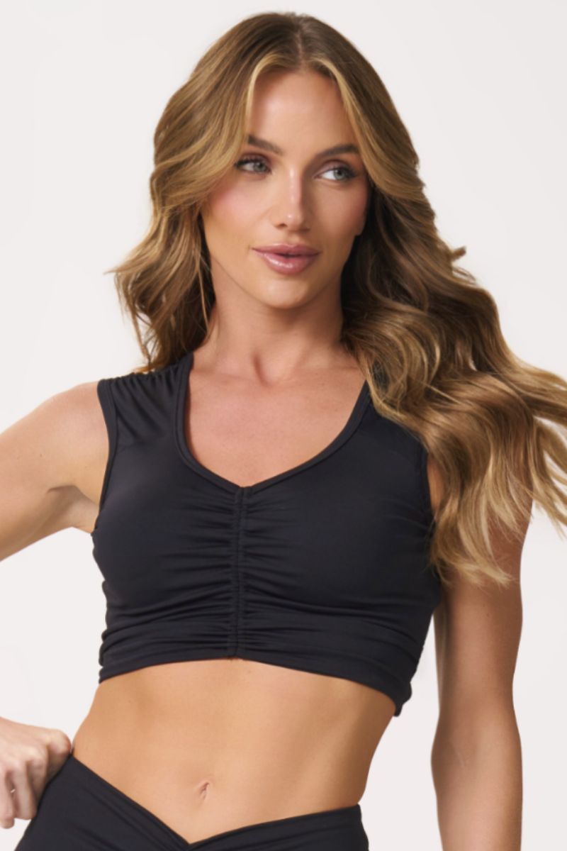 Cropped Lush Preto