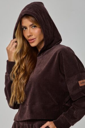 Blusa Manga Longa Glitz Marrom